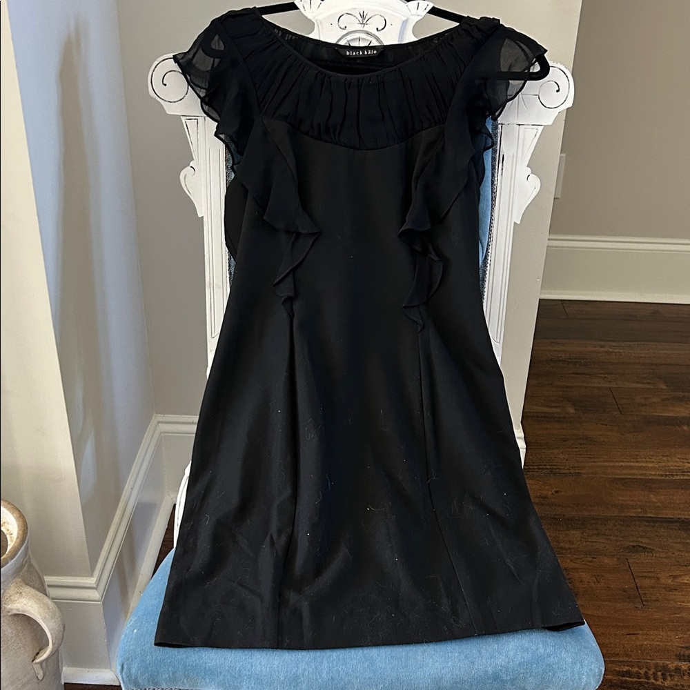 Black Halo Elegant Black Mini Dress